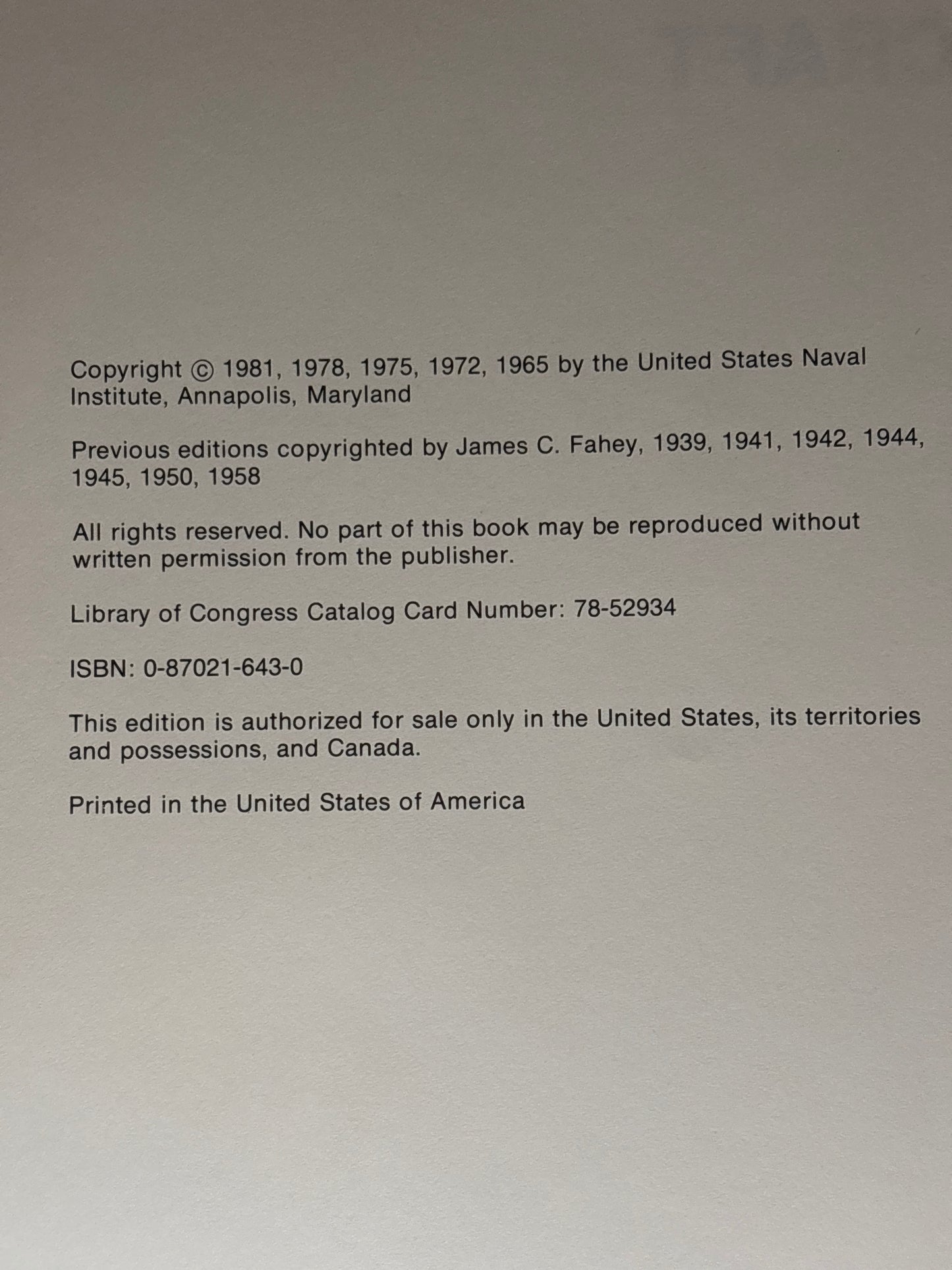 The Ships and Aircraft of the U.S. Fleet