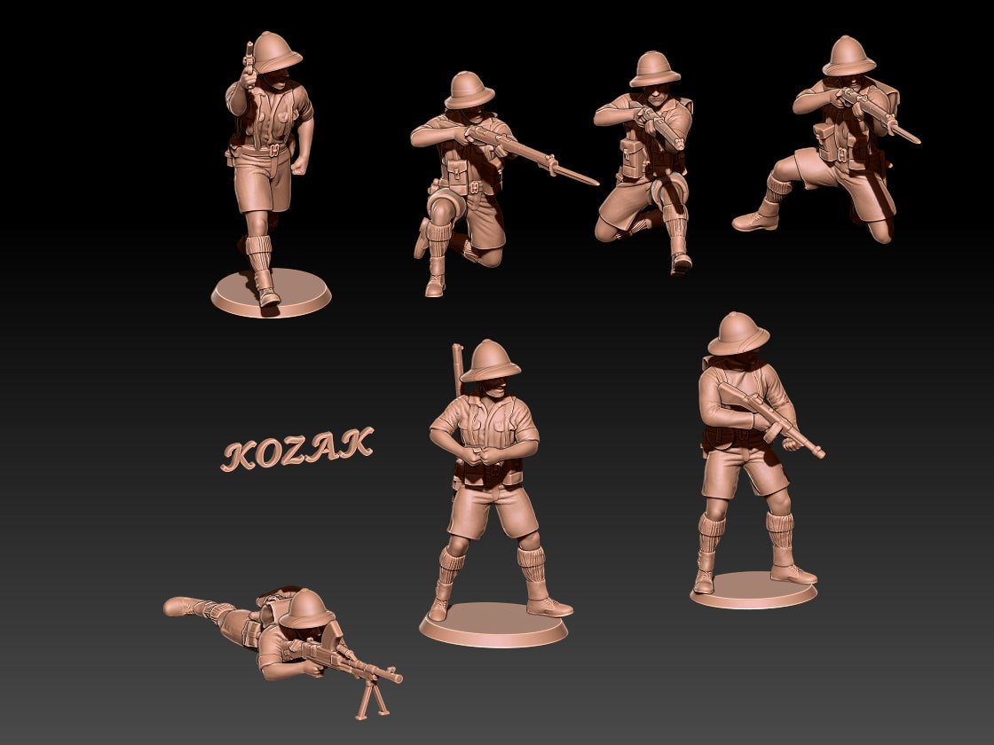 British Infantry in Pith Helmets Africa Set 1
