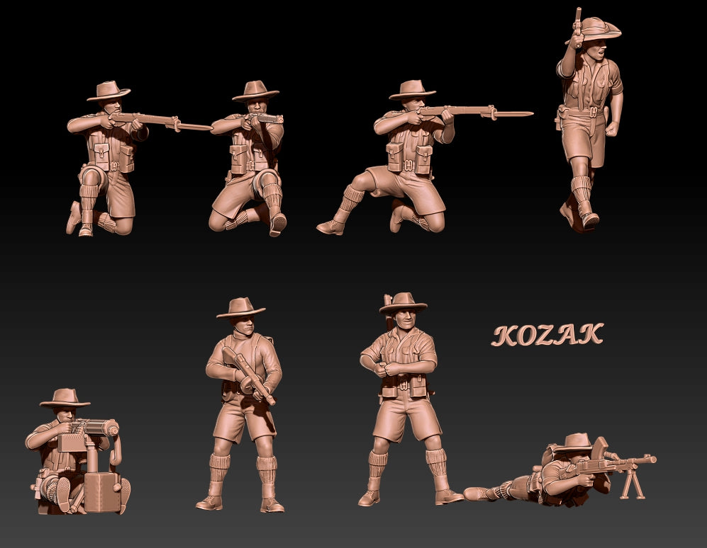 British Australian Infantry North Africa Set 1