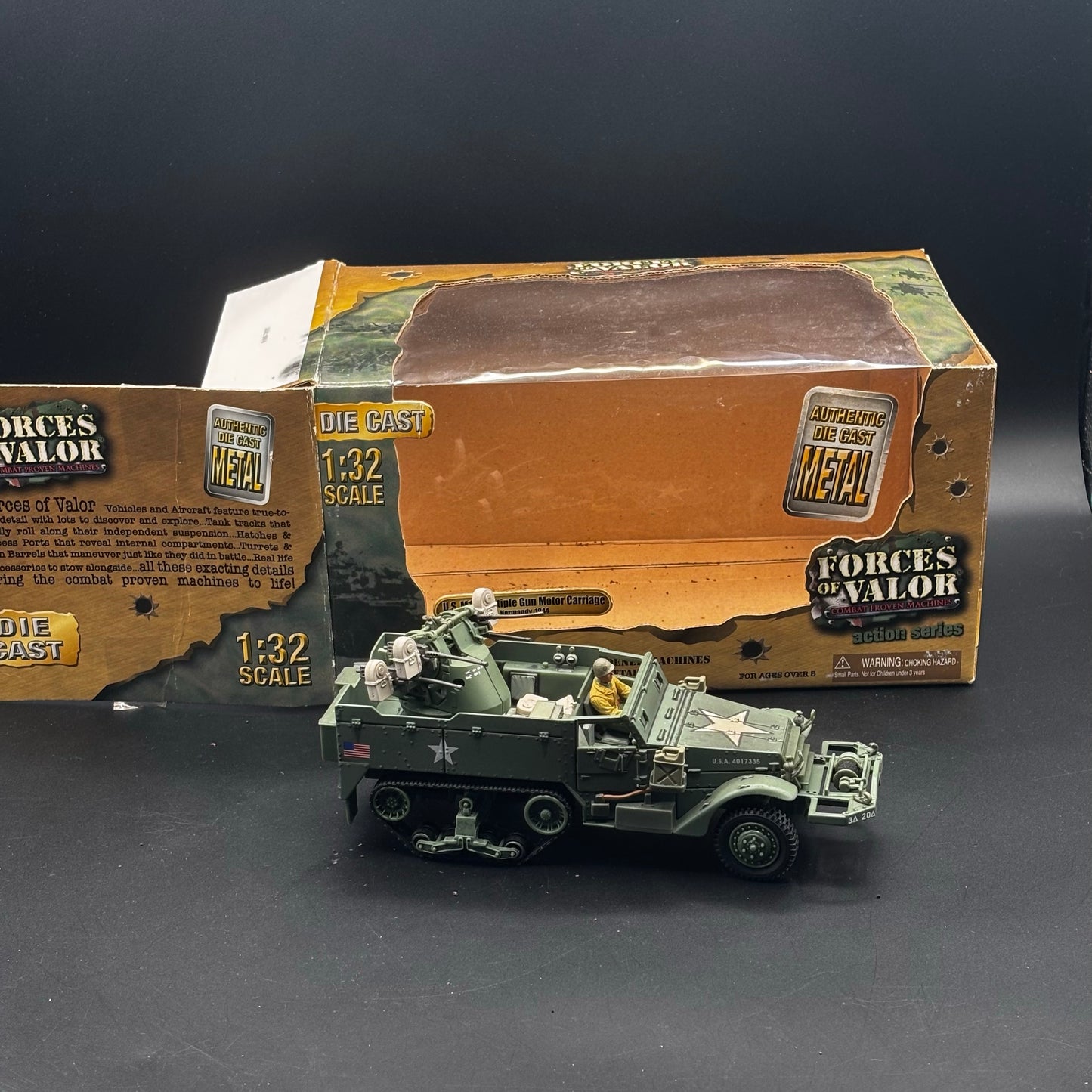 U.S. M16 Multiple Gun Motor Carriage ; (Bumper markings: 3A 20A / B-24) (Forces of Valor (Unimax), 1/32)
