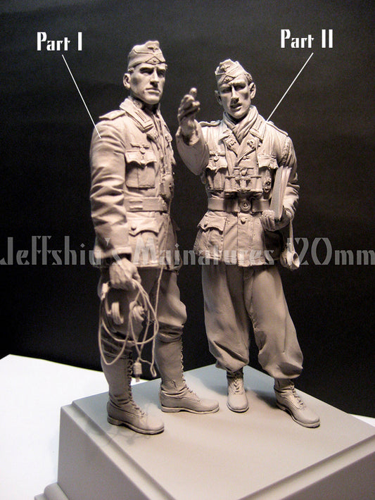 1/16 (120mm) Scale - Jeff Shiu: 21. Panzer-Division, Sidi Rezegh 1941, Part II (2 Figurines!)