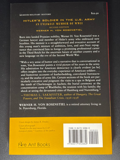Hitler's Soldier in the U.S. Army: An Unlikely Memoir of World War II (Fire Ant Books)