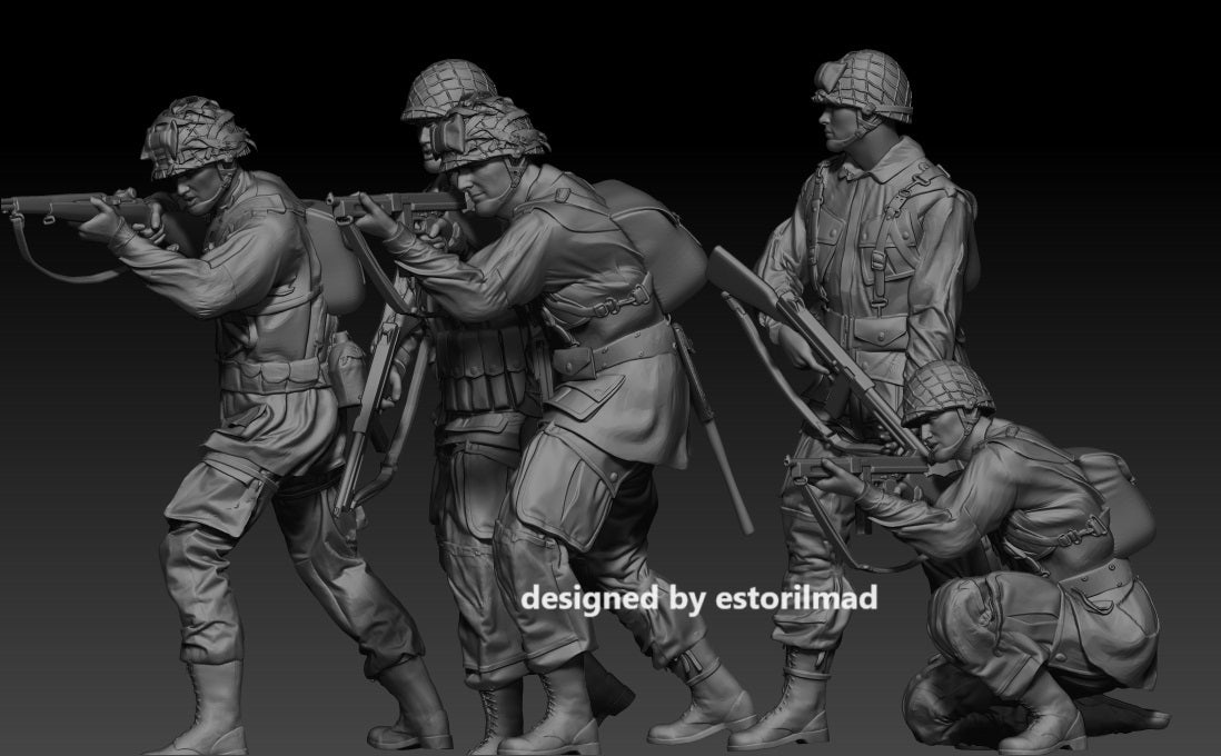 Airborne Vanguard: US Paratrooper Combat Squad