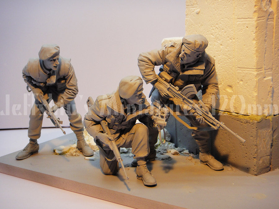 Jeff Shiu 1/16 2nd SAS Regiment resin figure set, side view