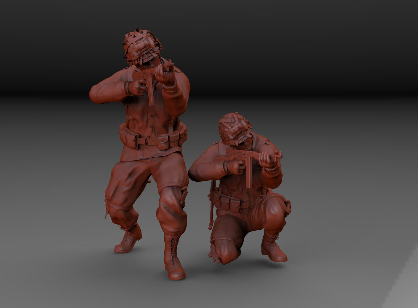 Street Fighting: US Paratrooper SMG Duo