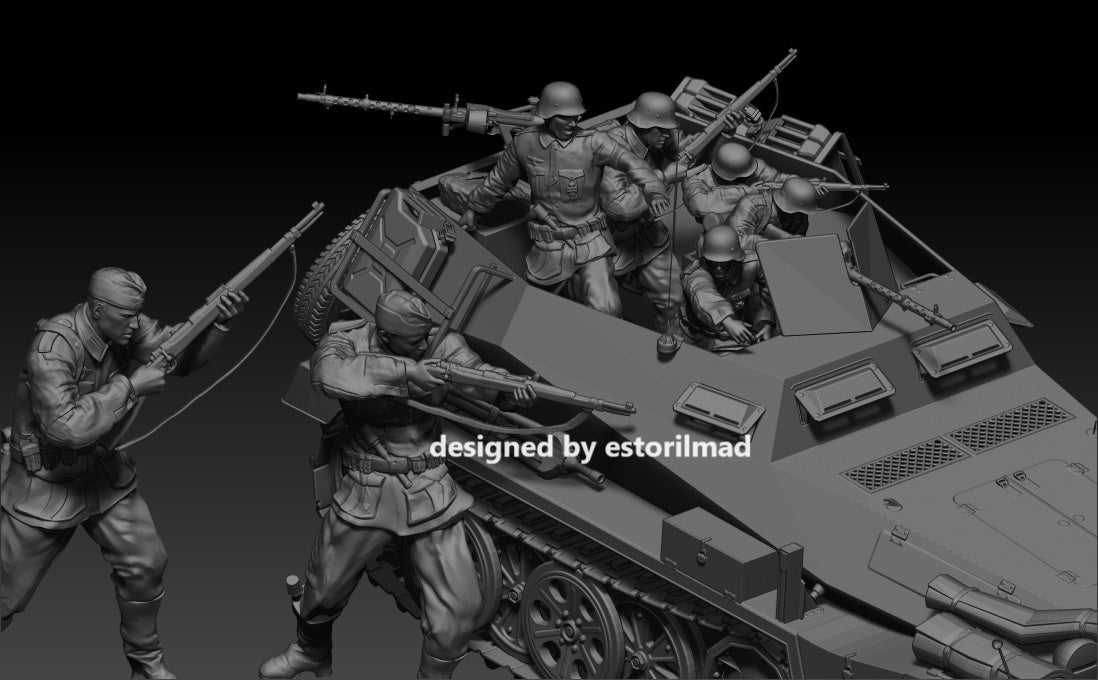 Panzergrenadiers on the Move: Sd.Kfz. 251 Assault