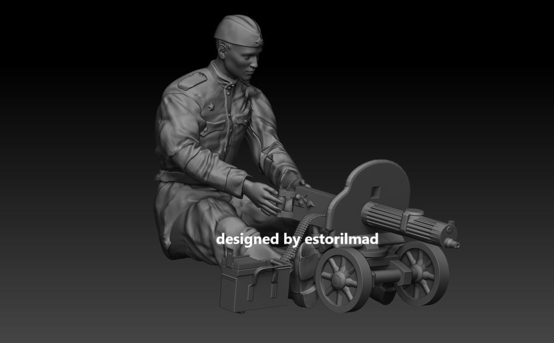 Red Army Defense: Russian Maxim M1910 Gunner