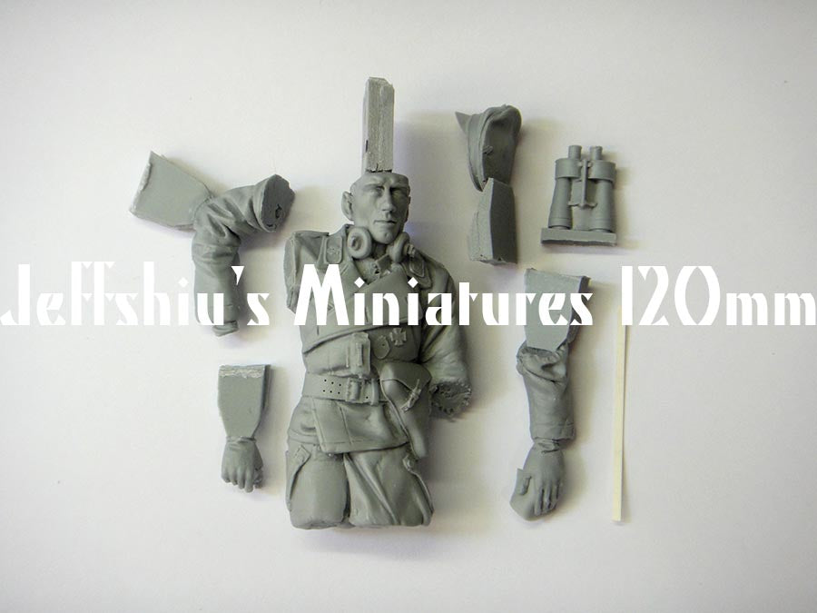 Jeff Shiu 1/16 Tiger I Early Type Tank Commander resin figure kit, photo 5