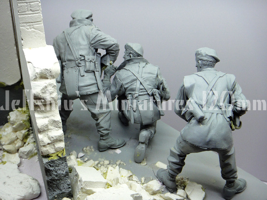 Jeff Shiu 1/16 2nd SAS Regiment resin figures, close-up of the scene