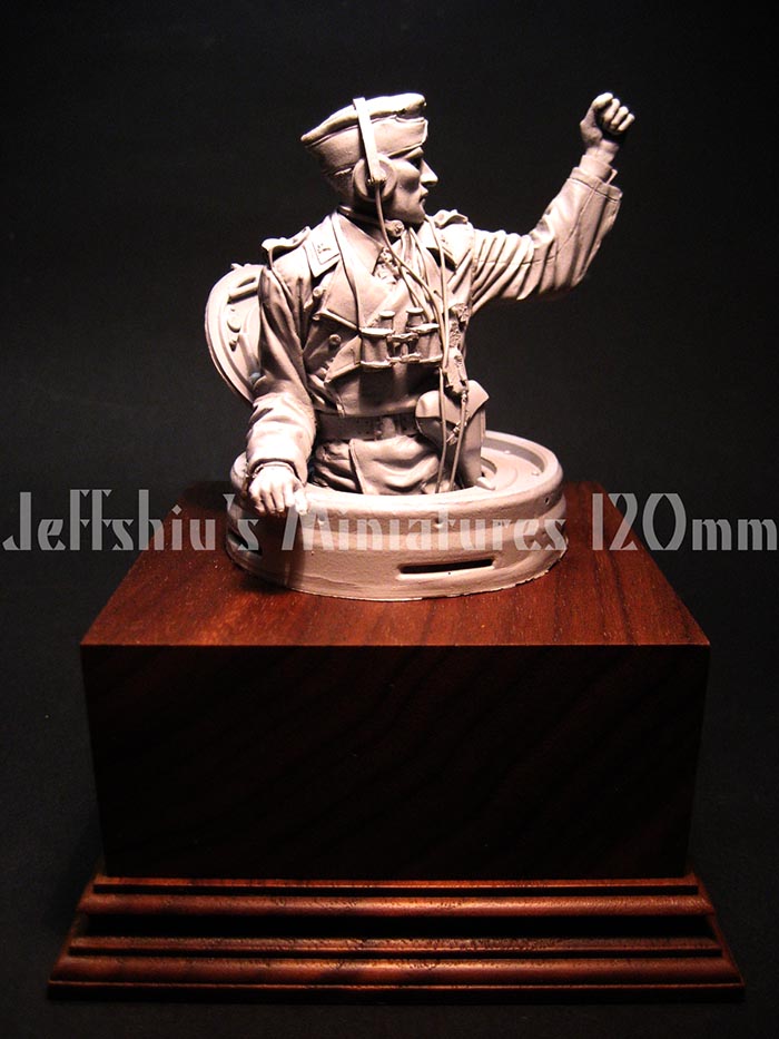 Jeff Shiu 1/16 WWII German Tank Commander resin figure kit, photo 8