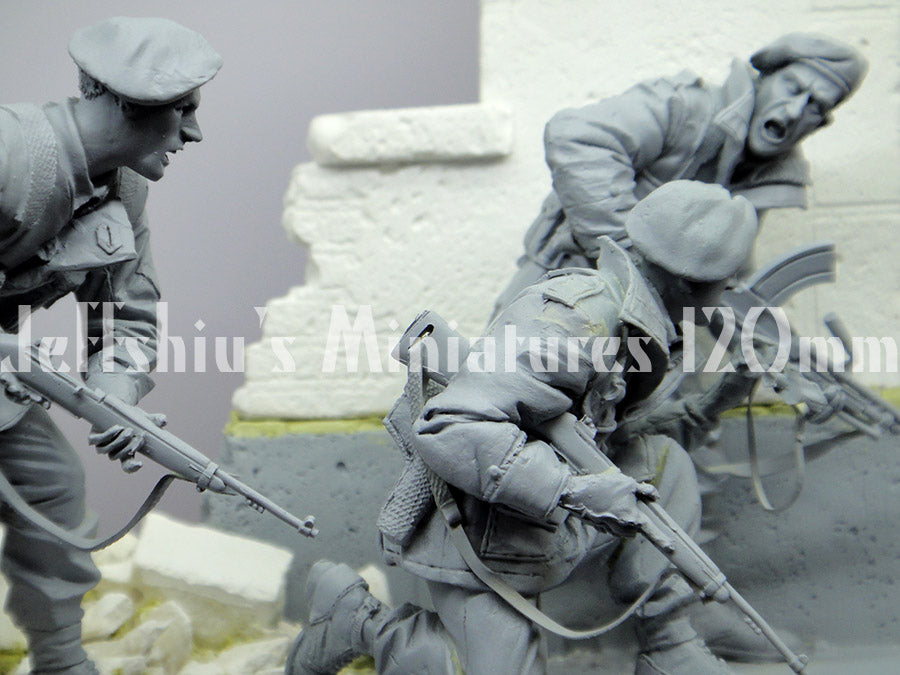 Jeff Shiu 1/16 2nd SAS Regiment resin figures, detail view