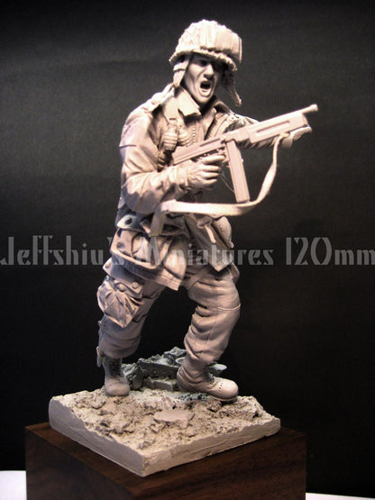 Jeff Shiu 1/16 WWII US Airborne with Thompson SMG resin figure kit, photo 7