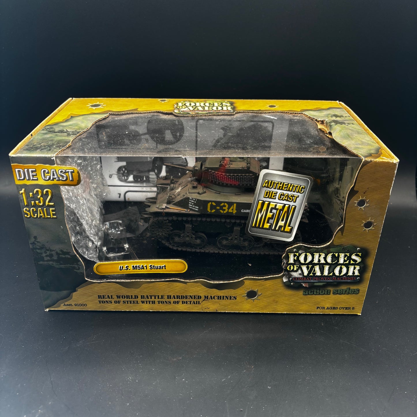 U.S. M5A1 Stuart ;  31st Tank Battalion, 7th Armored Division  (Forces of Valor (Unimax), 1/32)