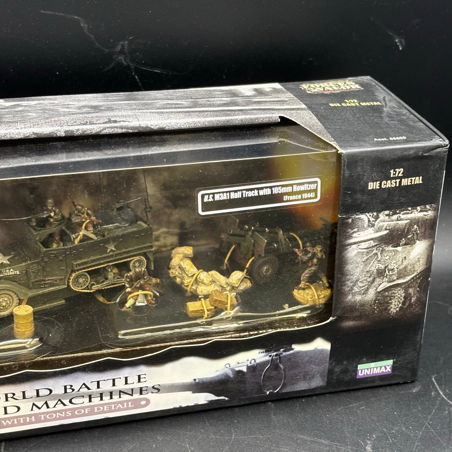 U.S. M3A1 Half Track with 105mm Howitzer ;  (Forces of Valor (Unimax), 1/72)