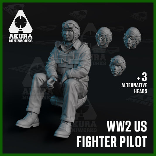 US WW2 Fighter Pilot