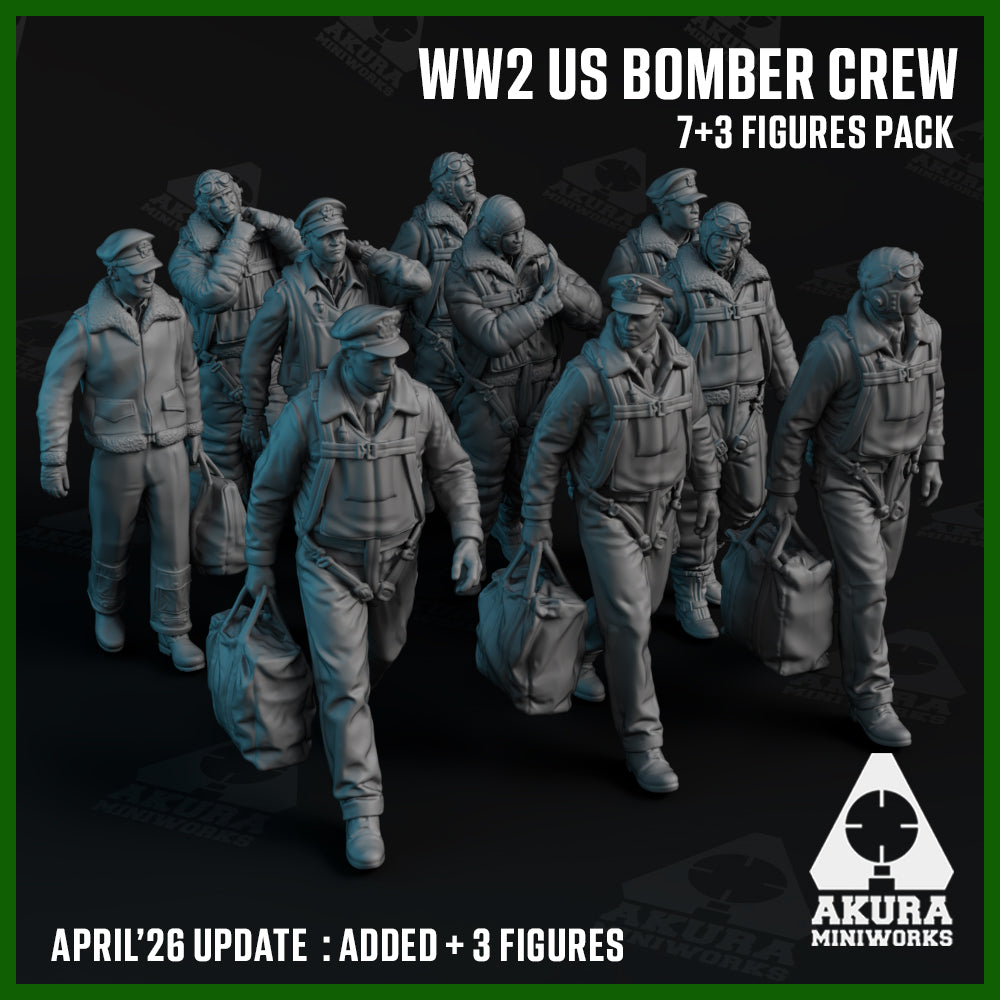 WWII US Bomber Crew & Pilot Set