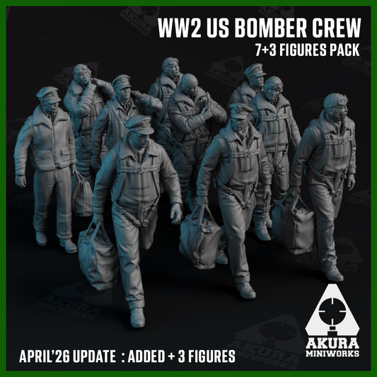 WWII US Bomber Crew & Pilot Set