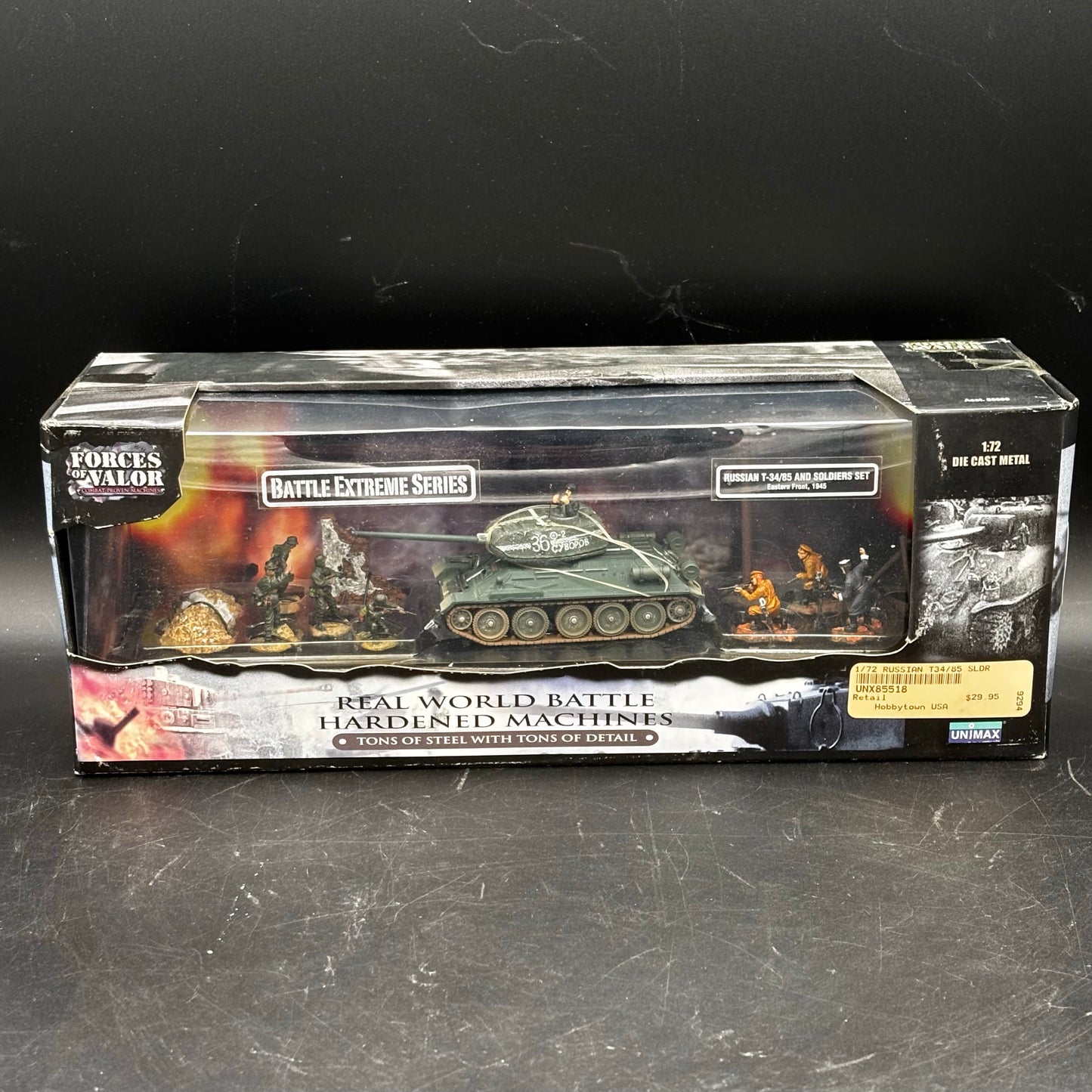 Russian T-34/85 ;  German s.Pz.Abt. 101 / Soviet 36th Guards Tank Brigade  (Forces of Valor (Unimax), 1/72)