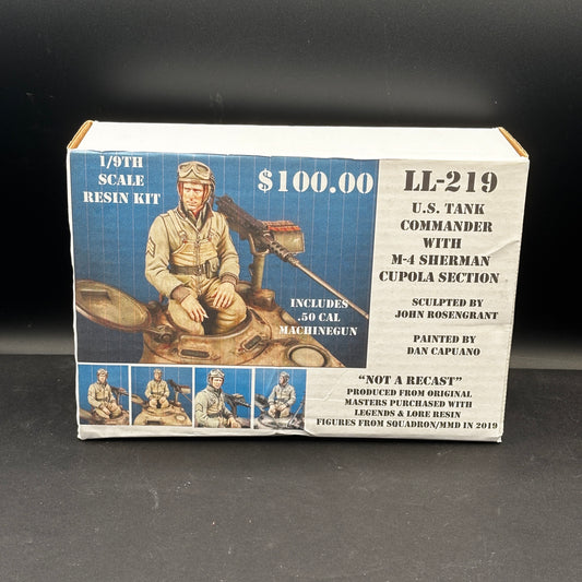 1/9 Scale - U.S. Tank Commander with M-4 Sherman Cupola Section (LL-219)