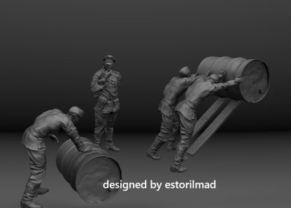 Fuel for the Front: Wehrmacht Logistics Loading Drums