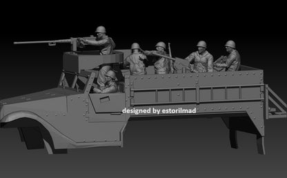 Mobile Firepower: US M3 Half-Track Crew