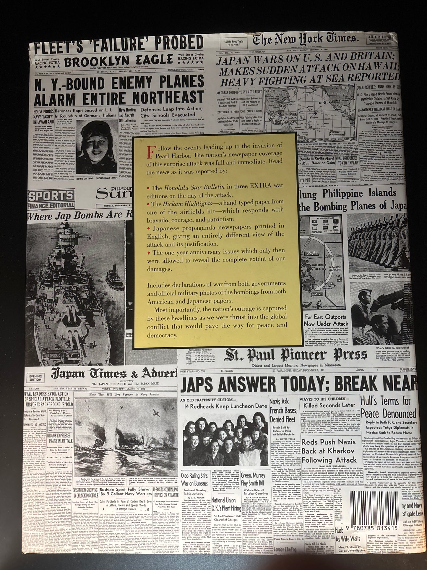 Pearl Harbor Extra A Newspaper Account of the United States' Entry Into World War II