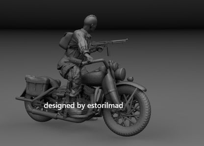 Fast Attack: Paratrooper on WLA Motorcycle v2