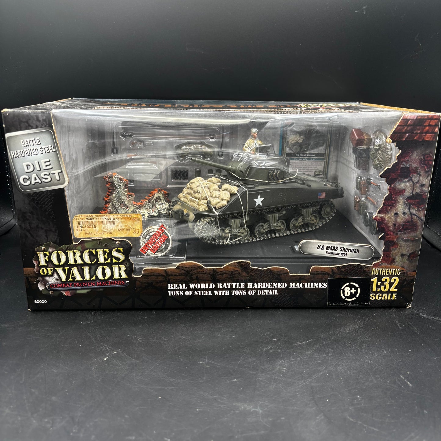 U.S. M4A3 Sherman ;  3rd Armored Division 'Spearhead', 33rd or 34th Armored Regiment  (Forces of Valor (Unimax), 1/32)