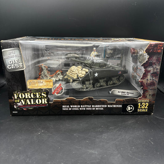 U.S. M4A3 Sherman ;  3rd Armored Division 'Spearhead', 33rd or 34th Armored Regiment  (Forces of Valor (Unimax), 1/32)