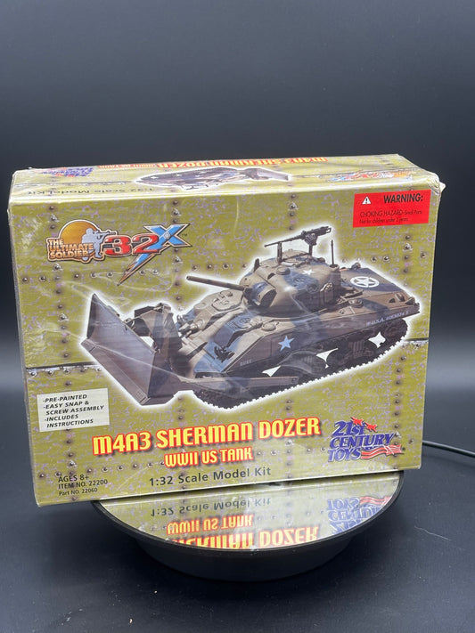 M4A3 Sherman Dozer ;  (Markings: "DUKE" / Star in Circle)  (21st Century Toys, 1/32)