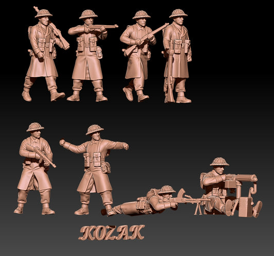 British Infantry Late War (Winter) Set 2