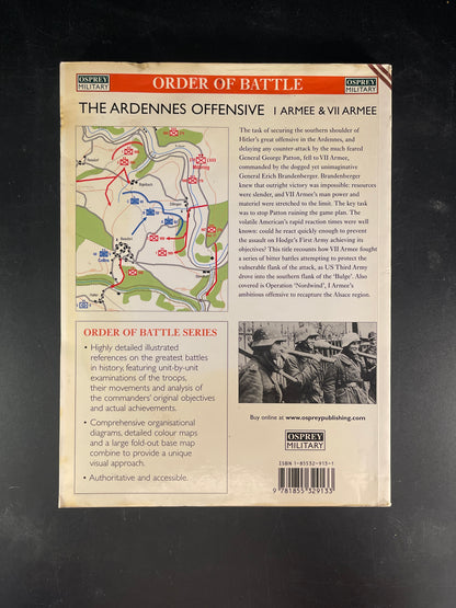 The Ardennes Offensive 1 Armee & VII Armee: Southern Sector (Order of Battle)