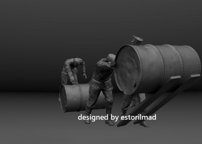 Fuel for the Front: Wehrmacht Logistics Loading Drums
