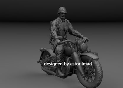 Mobile Scout: Paratrooper on WLA Motorcycle