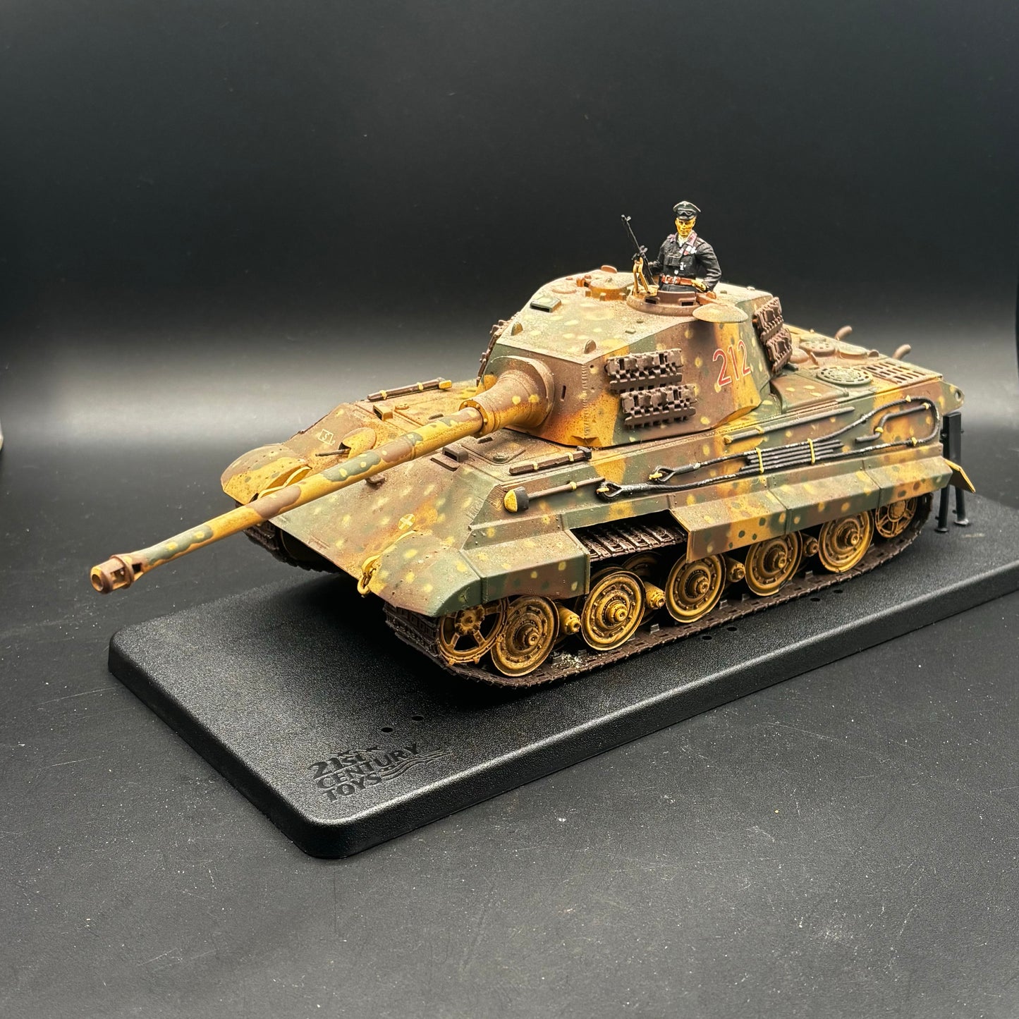 German WWII King Tiger (Tiger II) - Henschel Turret ;  s.Pz.Abt. 501 (Schwere Panzerabteilung 501)  (21st Century Toys, 1/32)