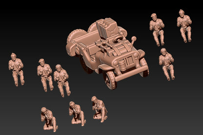 British SAS Willy Jeep with Crew