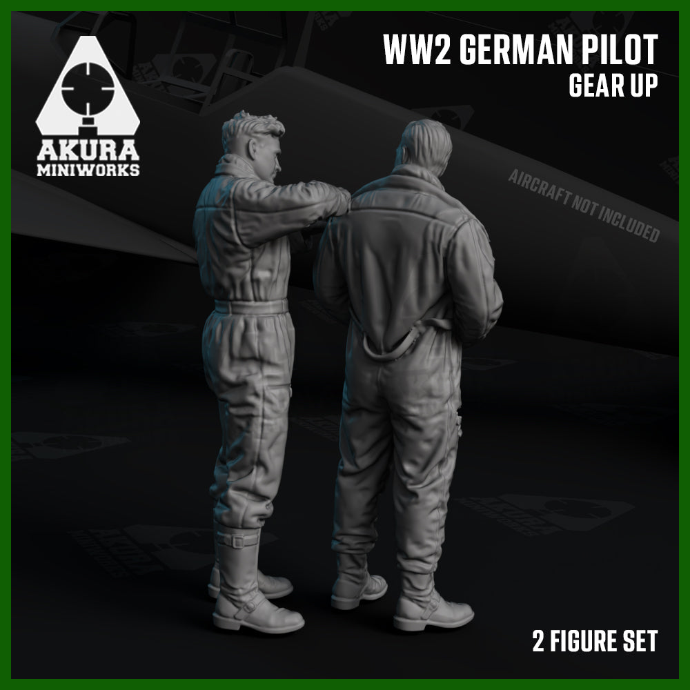 WW2 German Pilots Gearing Up