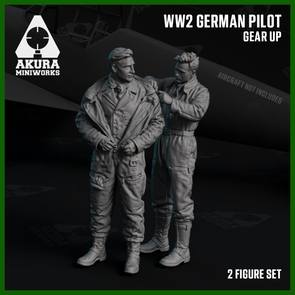 WW2 German Pilots Gearing Up