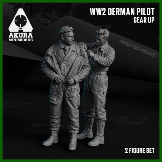 WW2 German Pilots Gearing Up