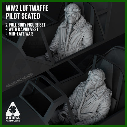 WW2 German Pilot Seated Pose