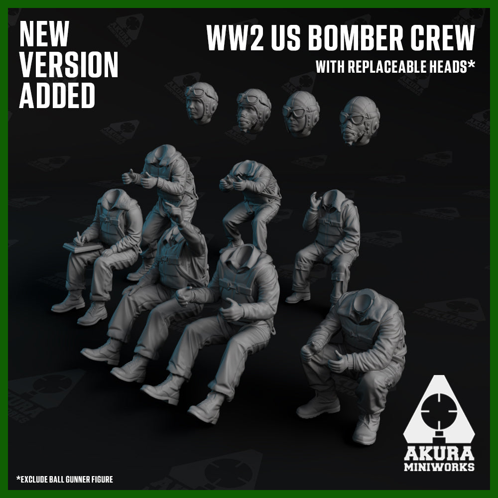 US WW2 Bomber Airmen in Action