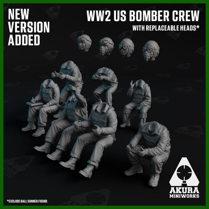 US WW2 Bomber Airmen in Action