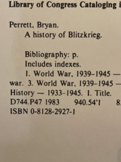 A History of Blitzkrieg