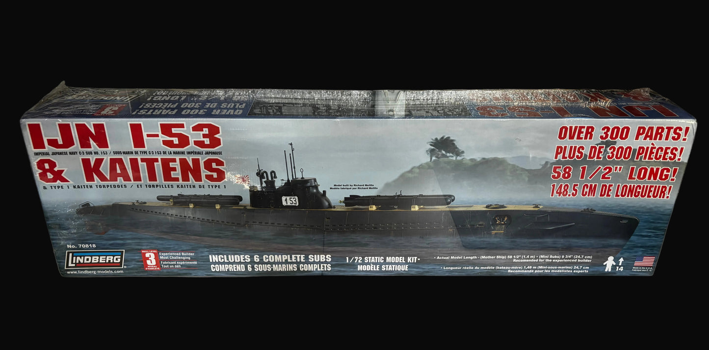 IJN I-53 & Kaitens ;  Imperial Japanese Navy (IJN)  (Lindberg, 1/72)