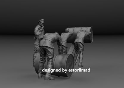 Fuel for the Front: Wehrmacht Logistics Loading Drums