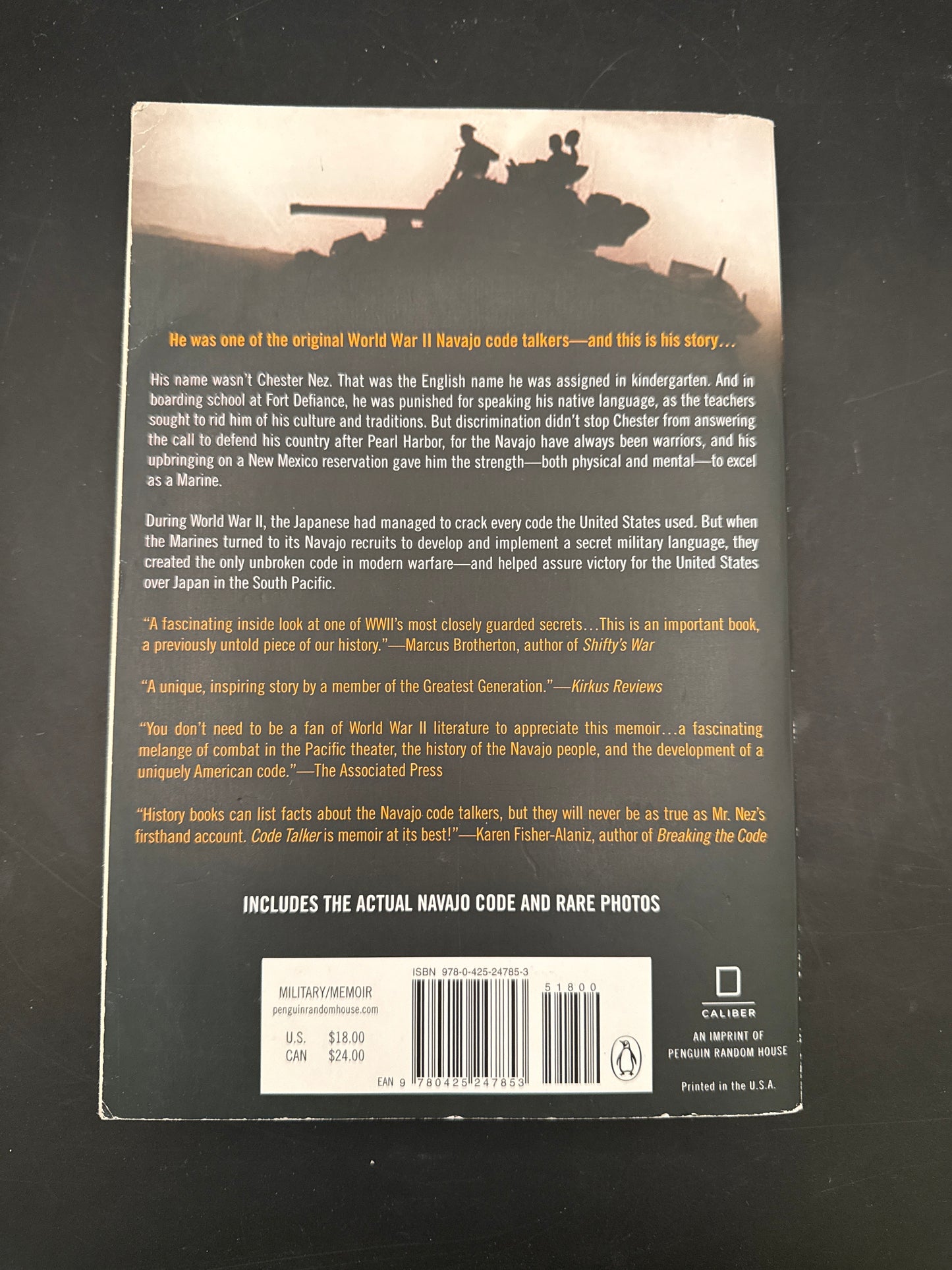 Code Talker The First and Only Memoir By One of the Original Navajo Code Talkers of WWII