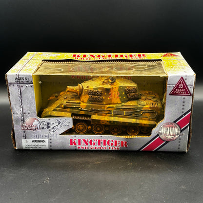 German WWII King Tiger (Tiger II) - Henschel Turret ;  s.Pz.Abt. 501 (Schwere Panzerabteilung 501)  (21st Century Toys, 1/32)