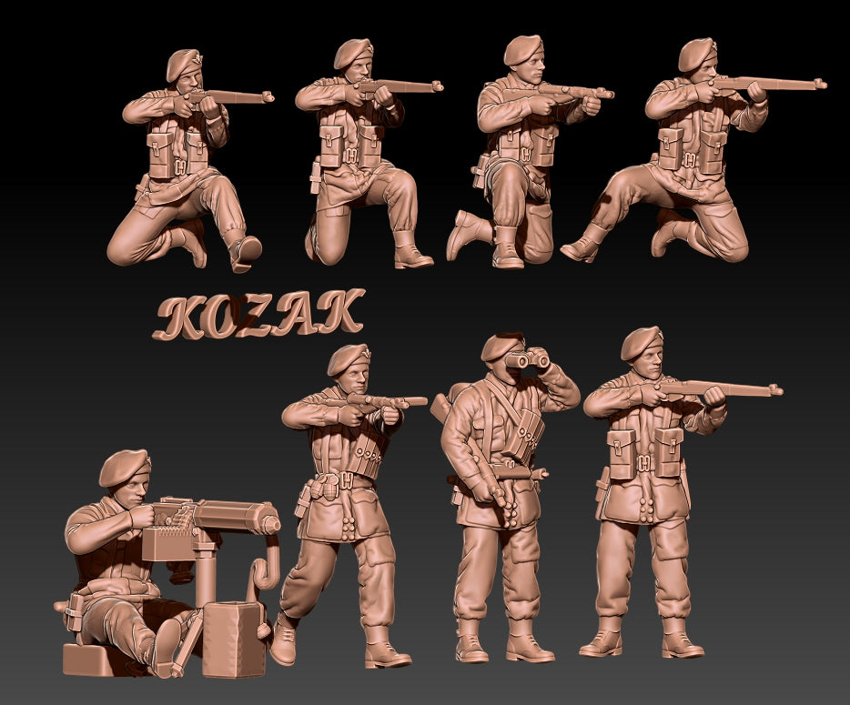 British Paratroopers in Berets Set 1