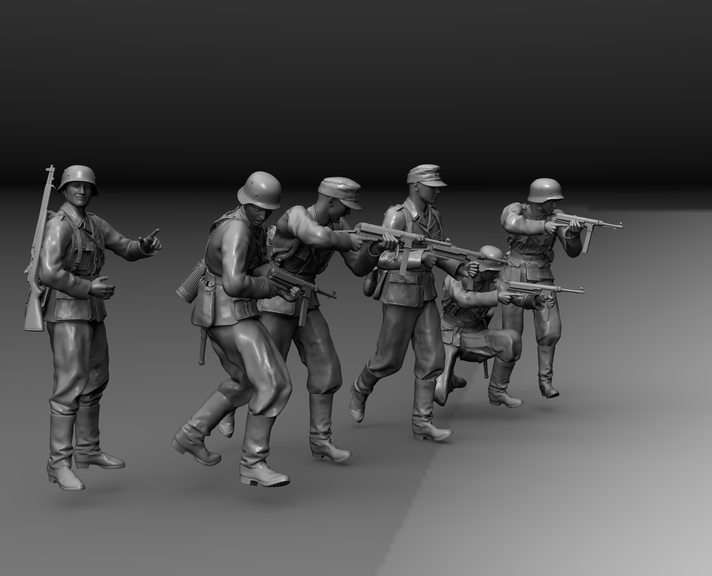 Storming the Line: Wehrmacht MP40 Assault Squad