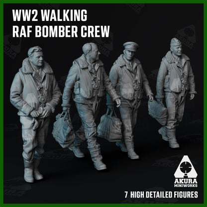 Walking WW2 RAF Bomber Aircrew